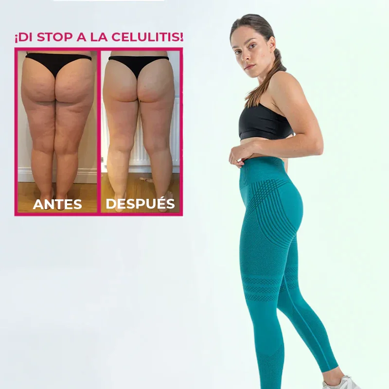Leggings anticelulitis | Verde pavo
