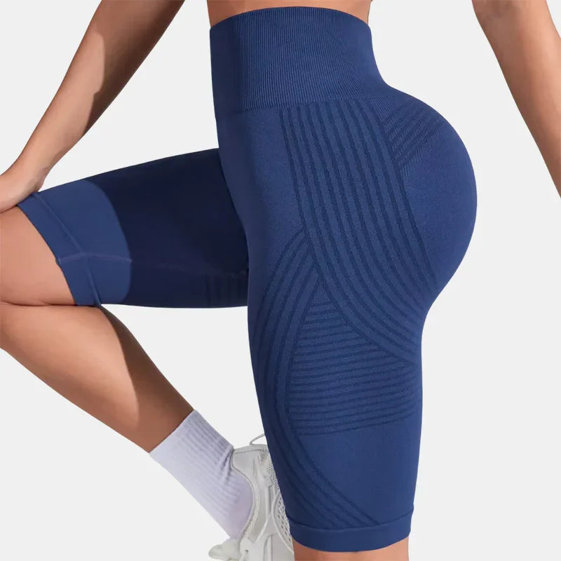 Leggings cortos anticelulitis | Azul oscuro