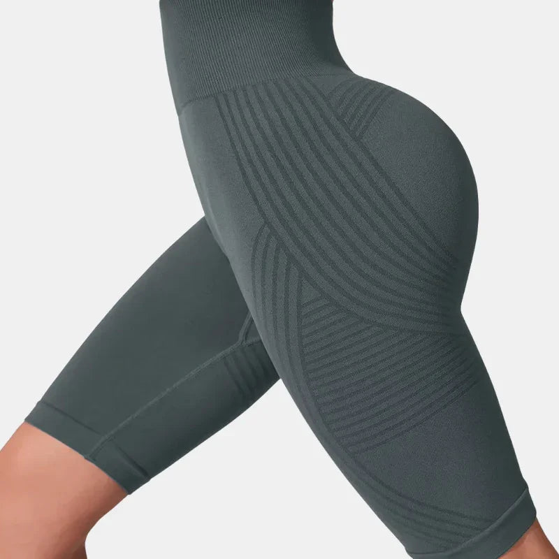 Leggings cortos anticelulitis | Gris oscuro